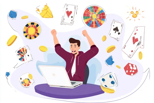 A person using their device against a moody casino-themed background, illustrating the smooth re-entry process at 88DF.